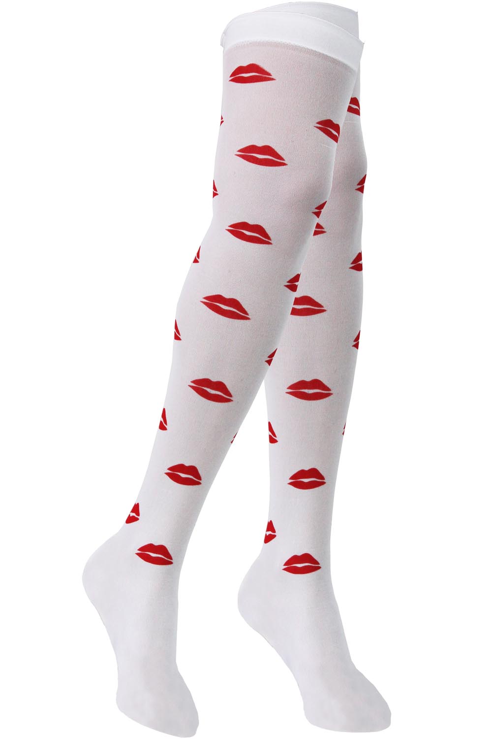 CALZE PARIGINE STAMPA BACI DONNA